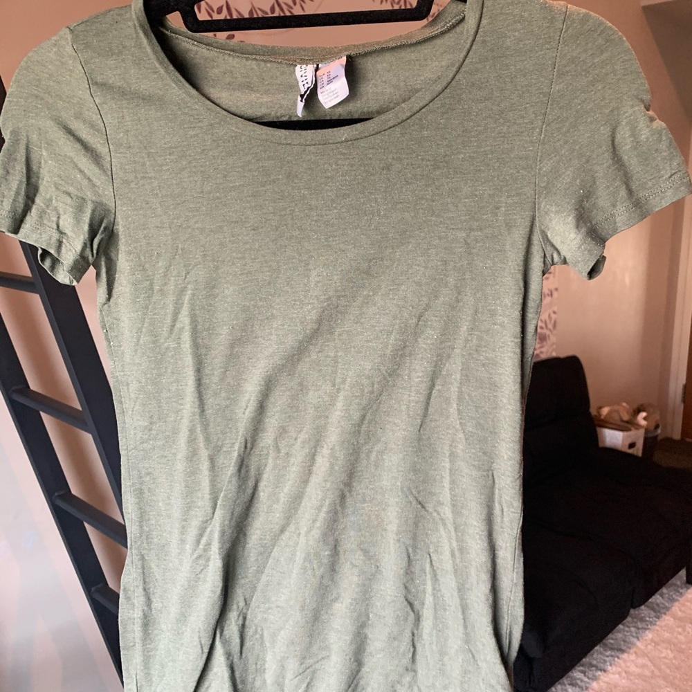 Olive green tee
